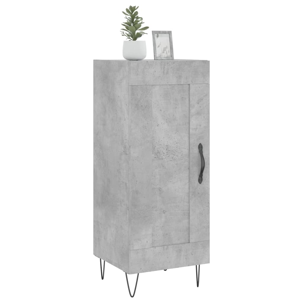 Buffet Gris béton 34,5x34x90 cm Bois d'ingénierie - XIOS