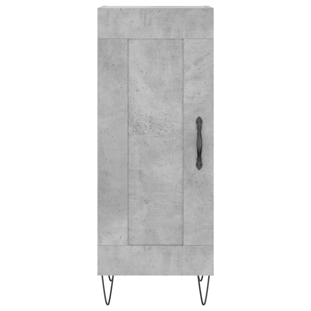 Buffet Gris béton 34,5x34x90 cm Bois d'ingénierie - XIOS
