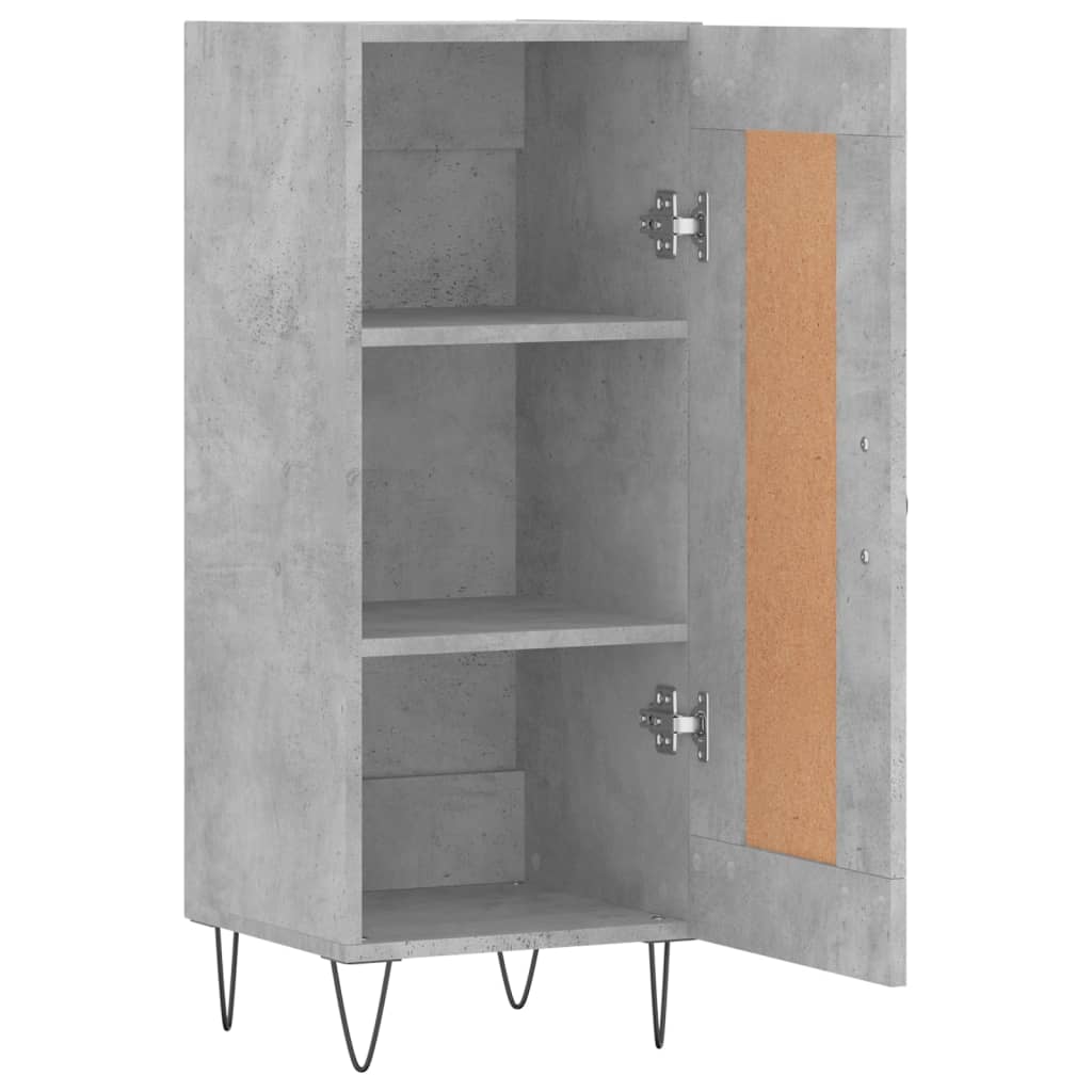 Buffet Gris béton 34,5x34x90 cm Bois d'ingénierie - XIOS
