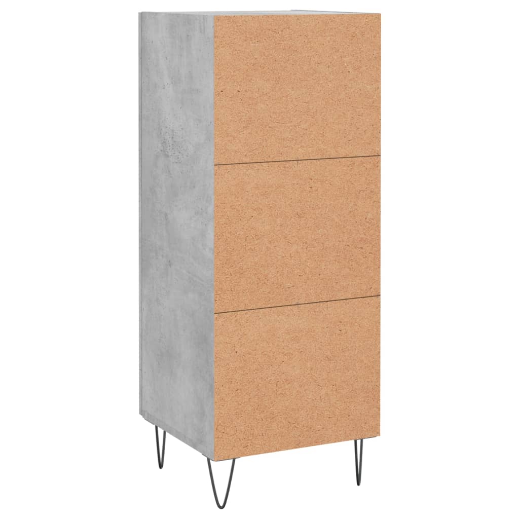 Buffet Gris béton 34,5x34x90 cm Bois d'ingénierie - XIOS