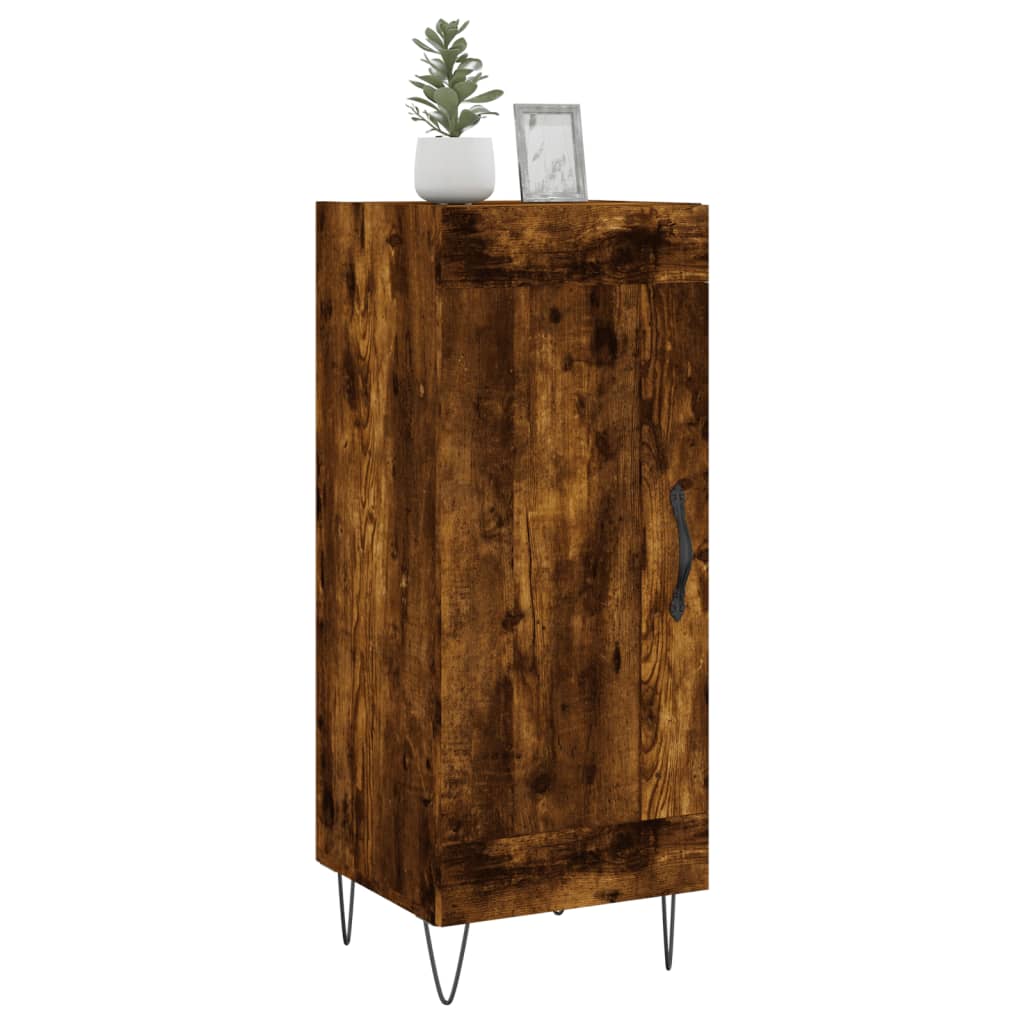Buffet Chêne fumé 34,5x34x90 cm Bois d'ingénierie - XIOS
