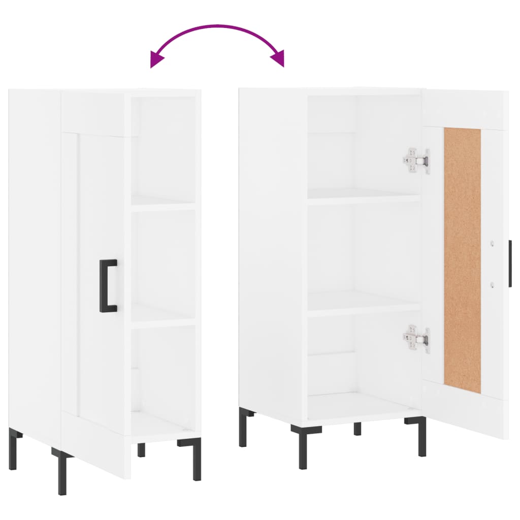Buffet blanc 34,5x34x90 cm bois d'ingénierie - XIOS