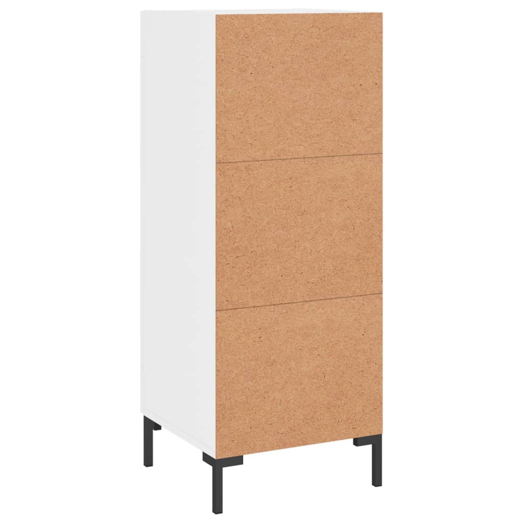 Buffet Blanc brillant 34,5x34x90 cm Bois d'ingénierie - XIOS