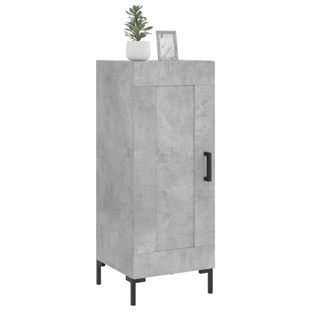 Buffet Gris béton 34,5x34x90 cm Bois d'ingénierie - XIOS