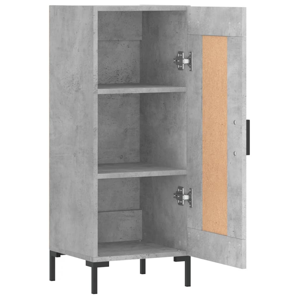 Buffet Gris béton 34,5x34x90 cm Bois d'ingénierie - XIOS