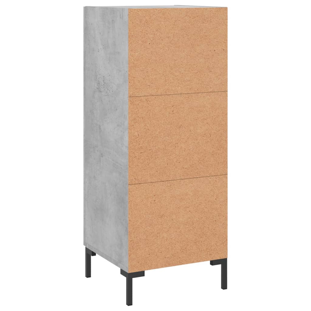 Buffet Gris béton 34,5x34x90 cm Bois d'ingénierie - XIOS