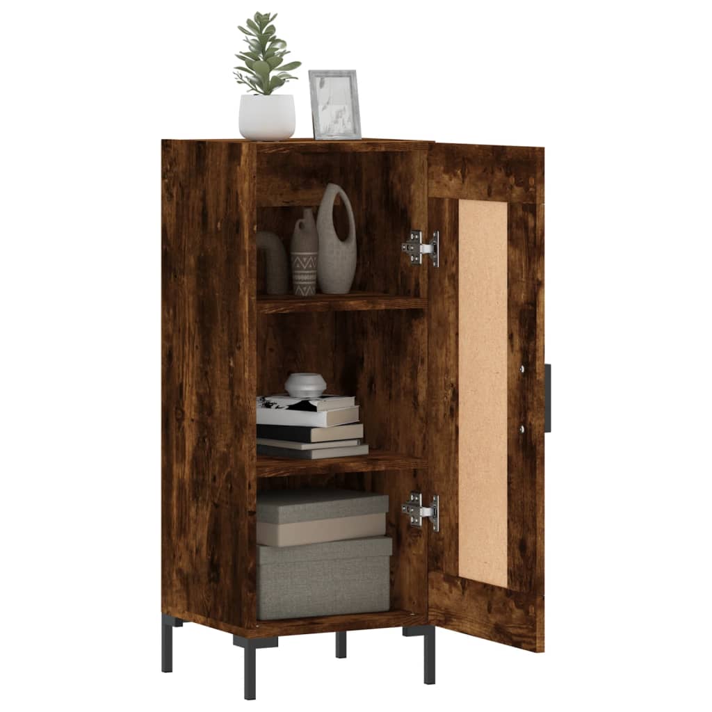 Buffet Chêne fumé 34,5x34x90 cm Bois d'ingénierie - XIOS