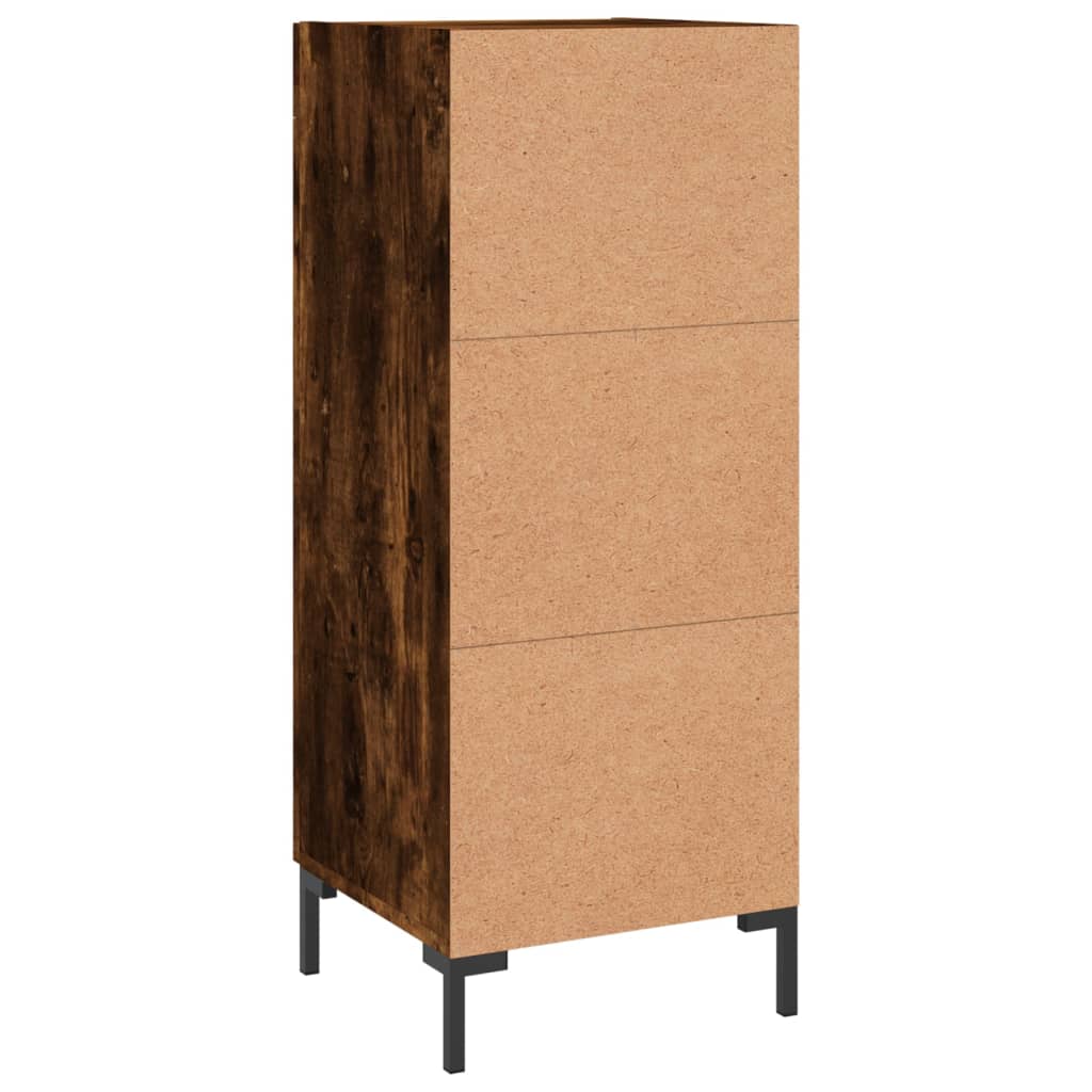 Buffet Chêne fumé 34,5x34x90 cm Bois d'ingénierie - XIOS