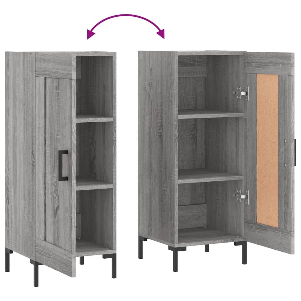 Buffet Sonoma gris 34,5x34x90 cm Bois d'ingénierie - XIOS