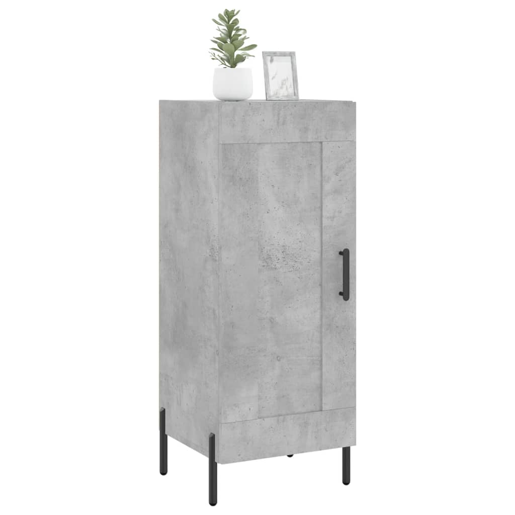 Buffet Gris béton 34,5x34x90 cm Bois d'ingénierie - XIOS