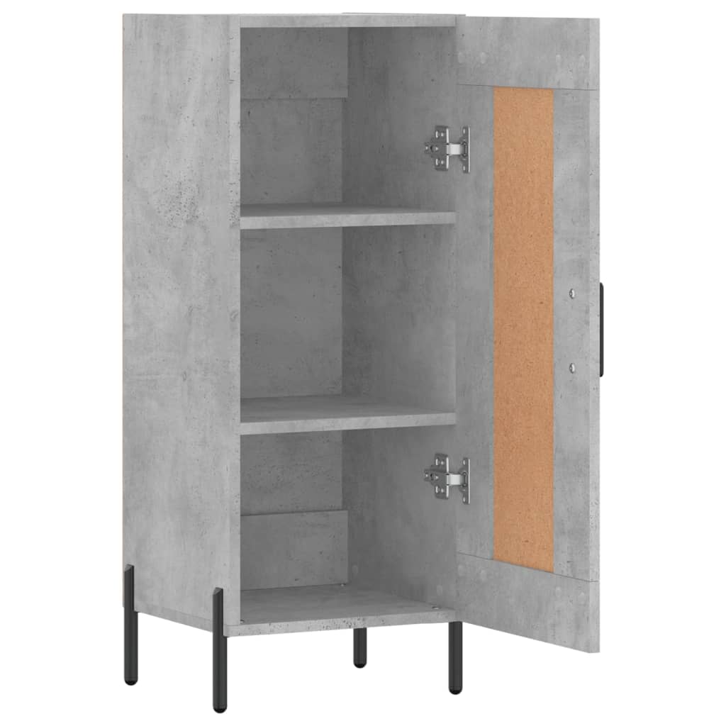 Buffet Gris béton 34,5x34x90 cm Bois d'ingénierie - XIOS