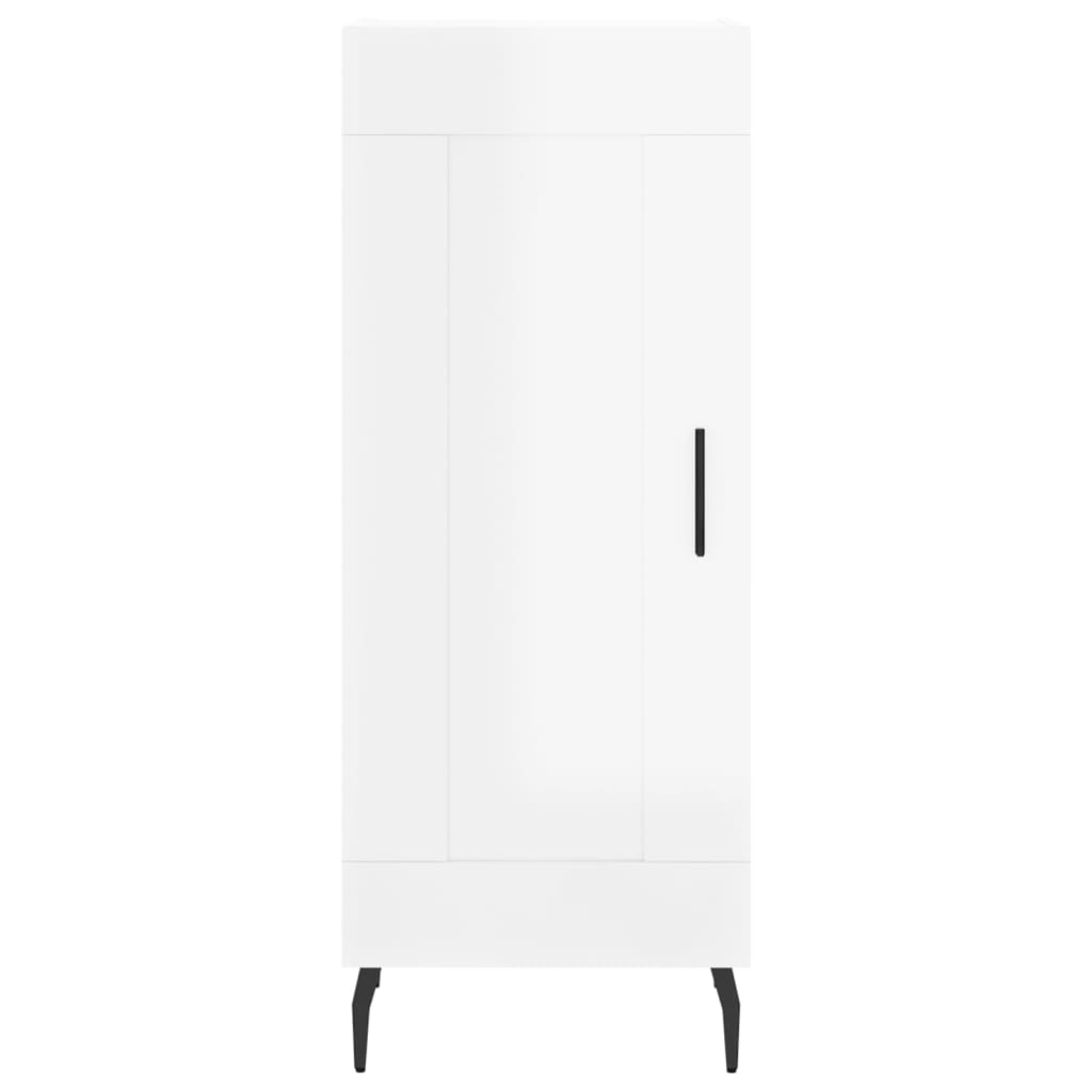 Buffet Blanc brillant 34,5x34x90 cm Bois d'ingénierie - XIOS