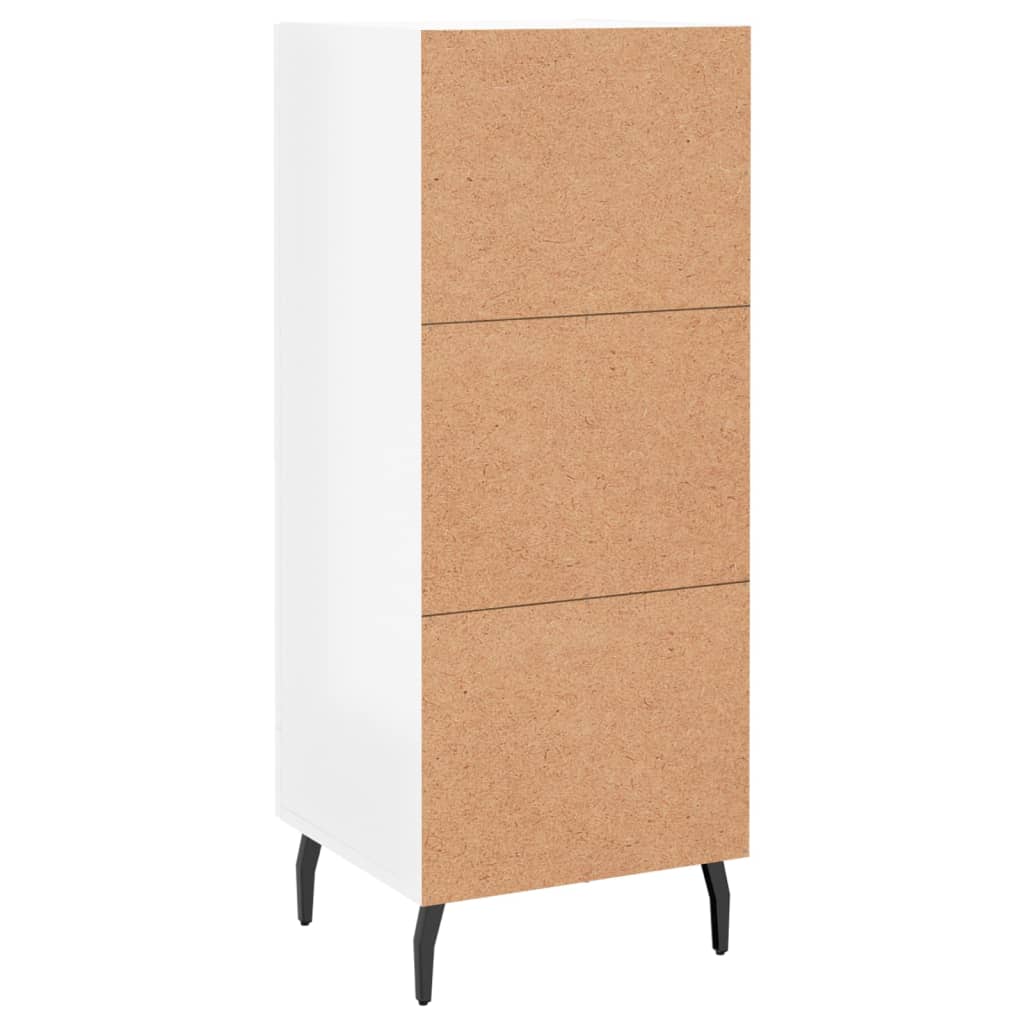 Buffet Blanc brillant 34,5x34x90 cm Bois d'ingénierie - XIOS