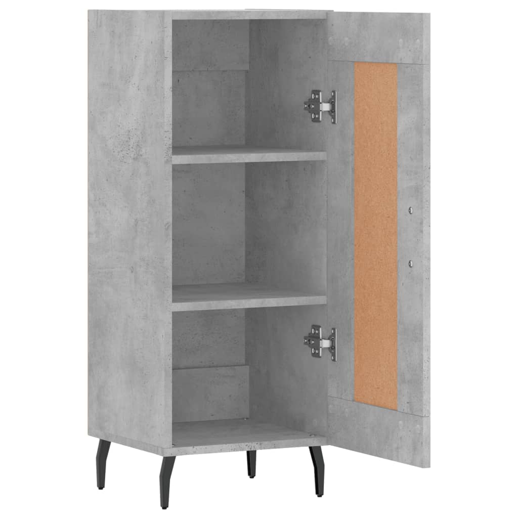 Buffet Gris béton 34,5x34x90 cm Bois d'ingénierie - XIOS