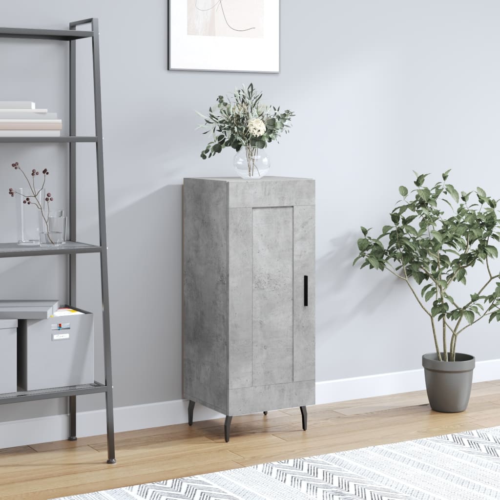 Buffet Gris béton 34,5x34x90 cm Bois d'ingénierie - XIOS