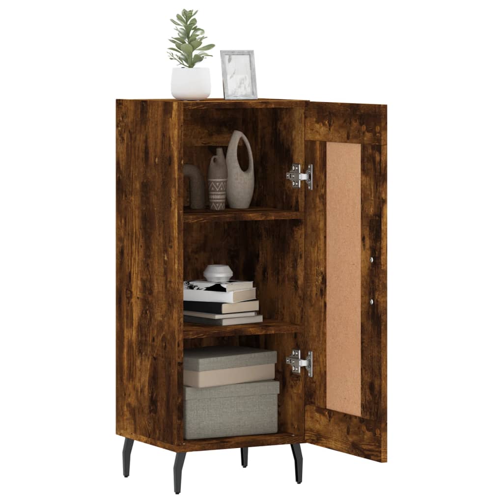 Buffet Chêne fumé 34,5x34x90 cm Bois d'ingénierie - XIOS