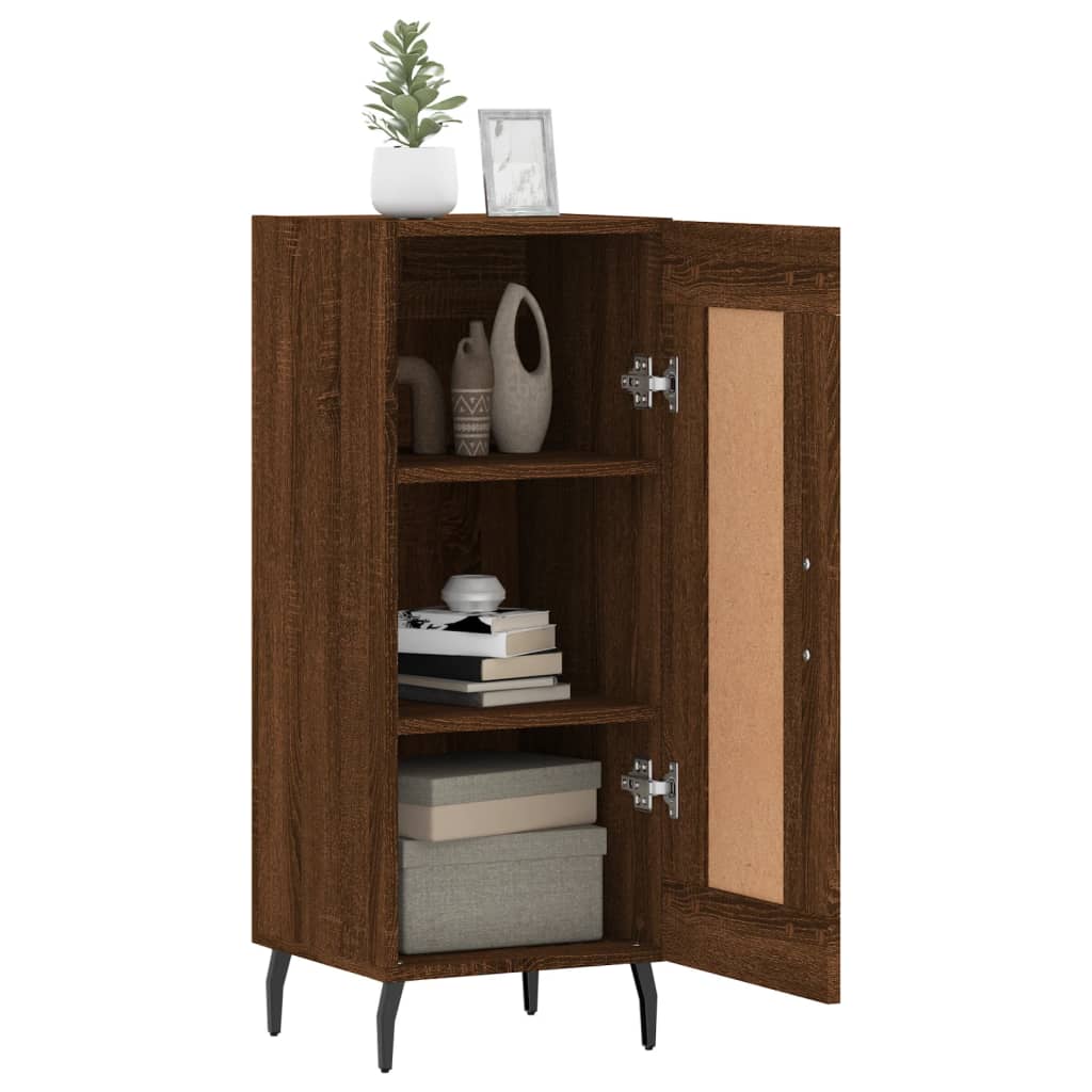 Buffet Chêne marron 34,5x34x90 cm Bois d'ingénierie - XIOS