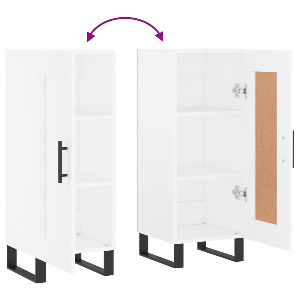 Buffet blanc 34,5x34x90 cm bois d'ingénierie - XIOS