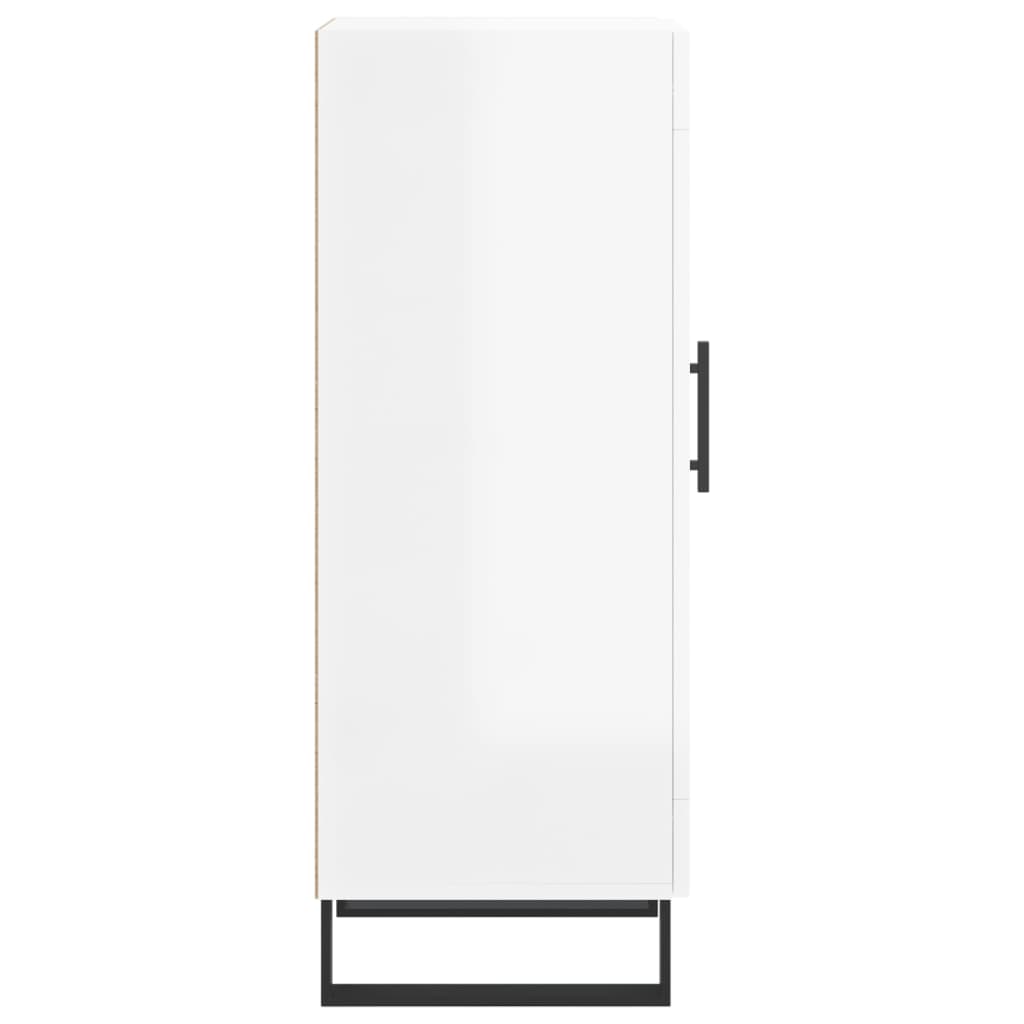 Buffet Blanc brillant 34,5x34x90 cm Bois d'ingénierie - XIOS