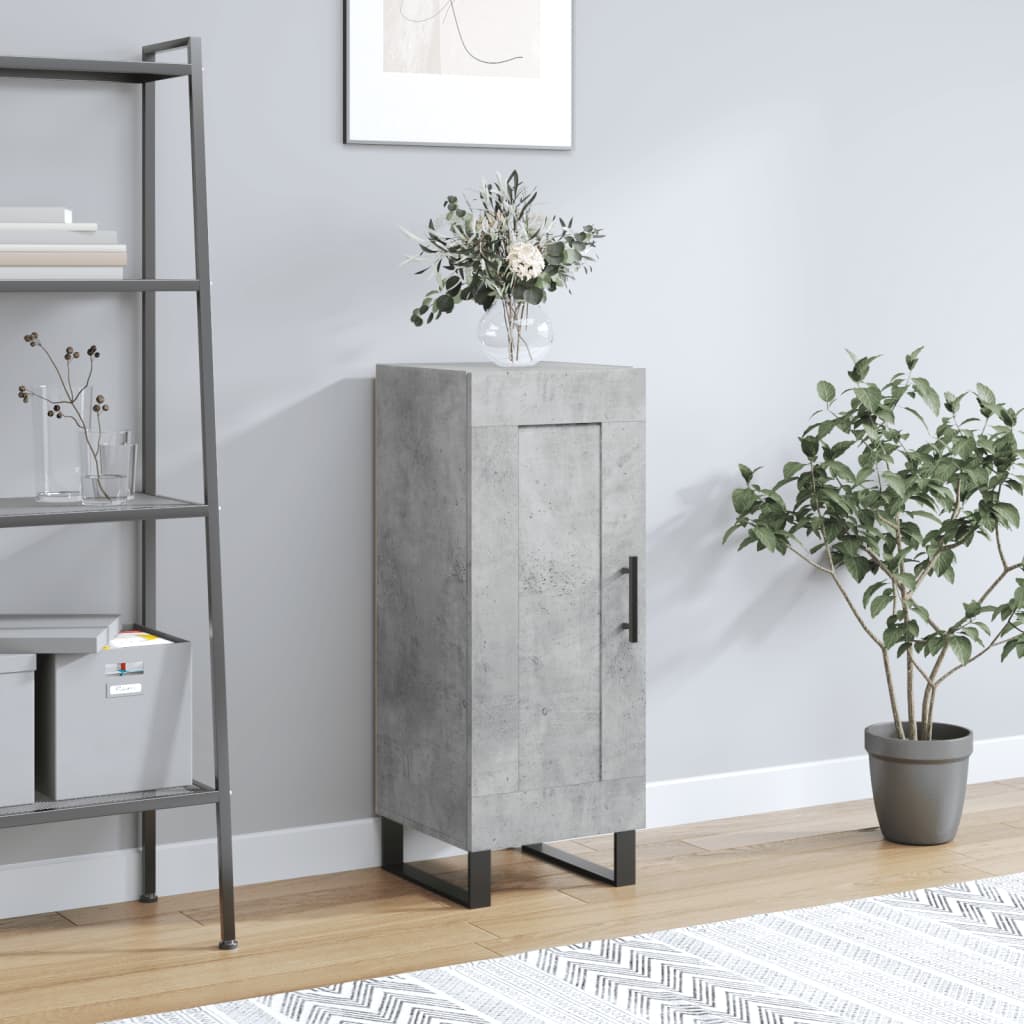 Buffet Gris béton 34,5x34x90 cm Bois d'ingénierie - XIOS