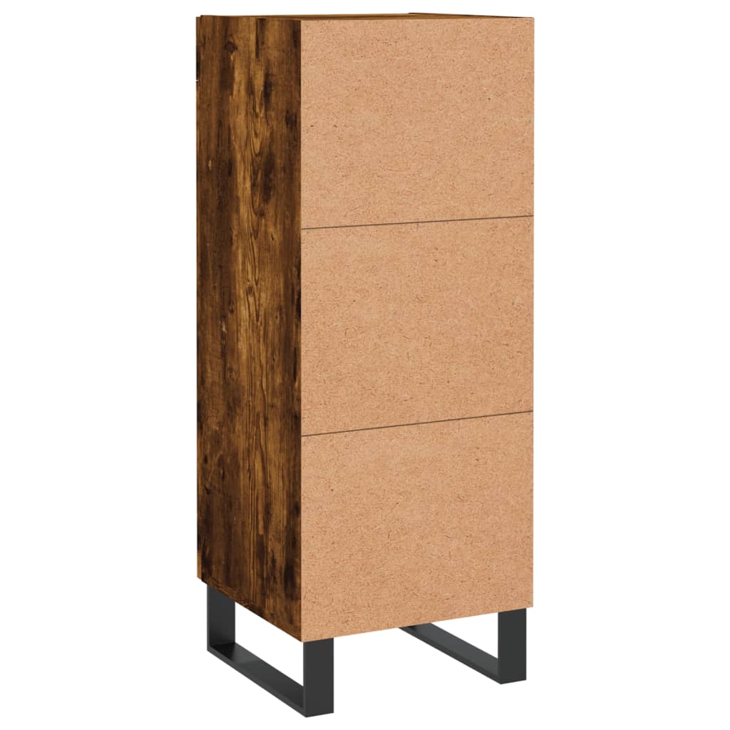 Buffet Chêne fumé 34,5x34x90 cm Bois d'ingénierie - XIOS