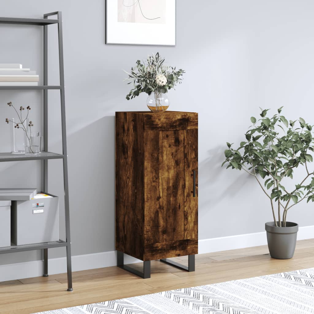 Buffet Chêne fumé 34,5x34x90 cm Bois d'ingénierie - XIOS