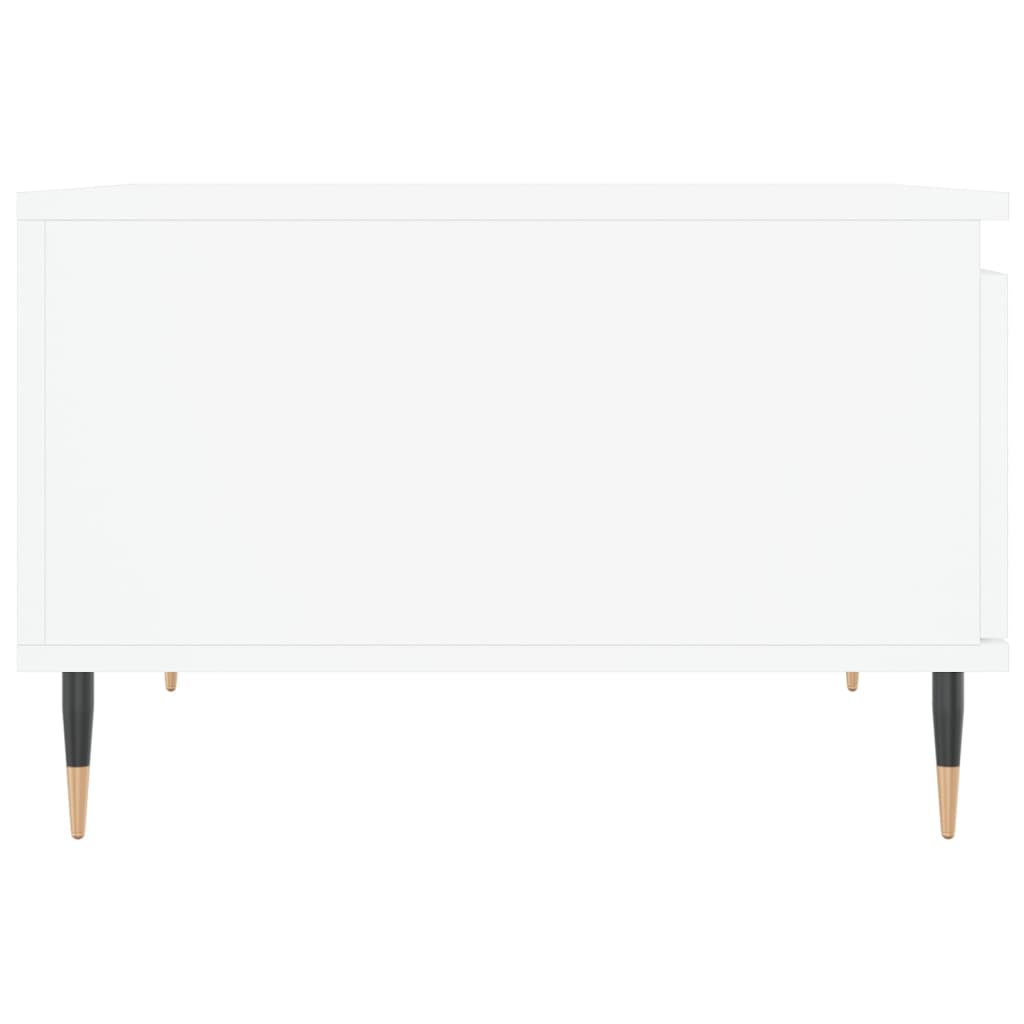 Table basse blanc 55x55x36,5 cm bois d'ingénierie - XIOS