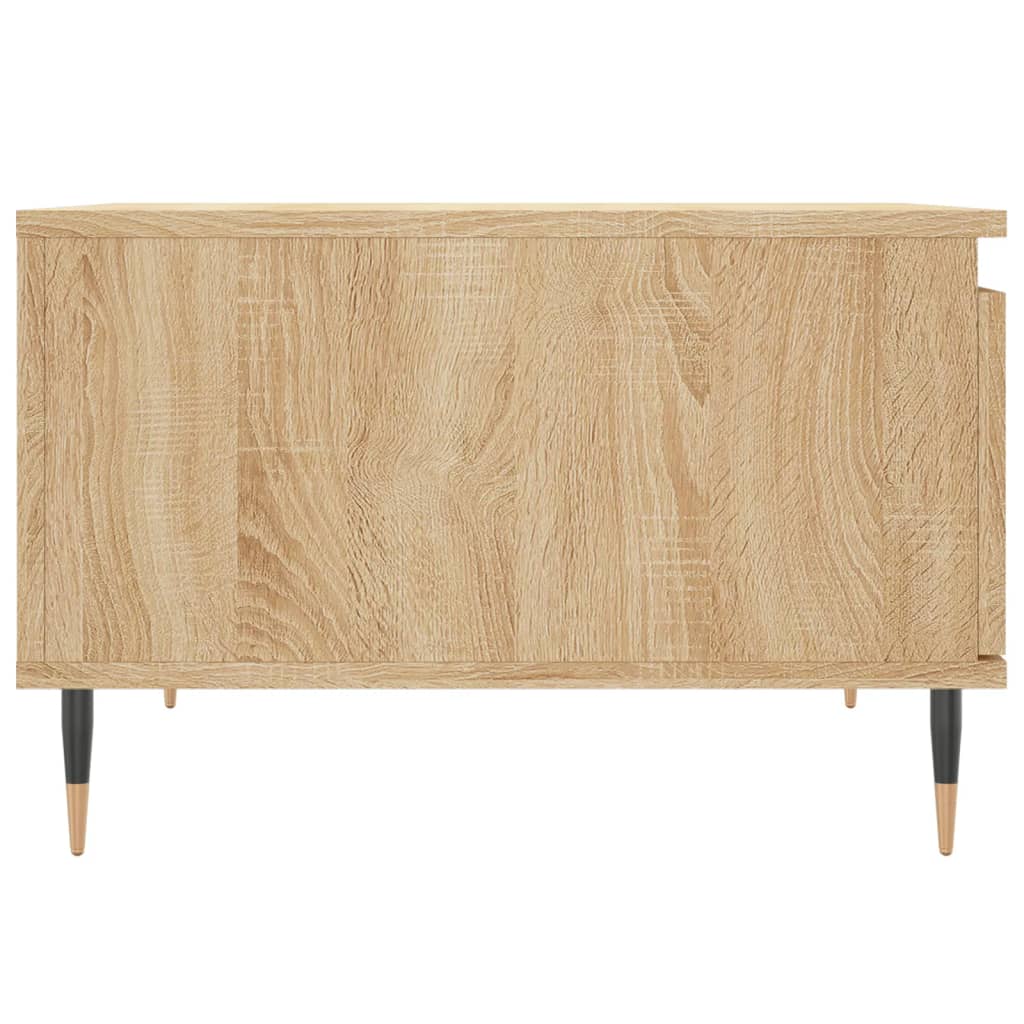 Table basse chêne sonoma 55x55x36,5 cm bois d'ingénierie - XIOS