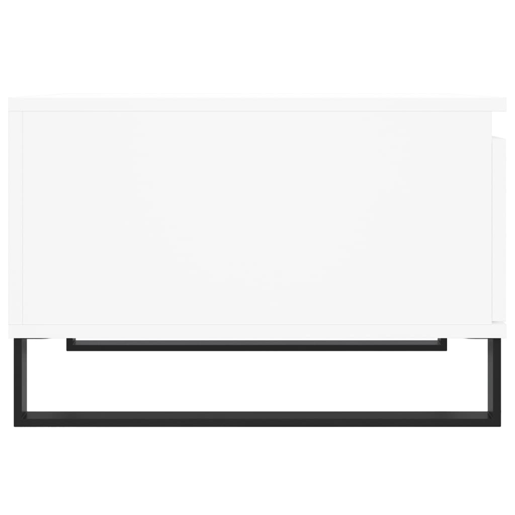 Table basse blanc 55x55x36,5 cm bois d'ingénierie - XIOS