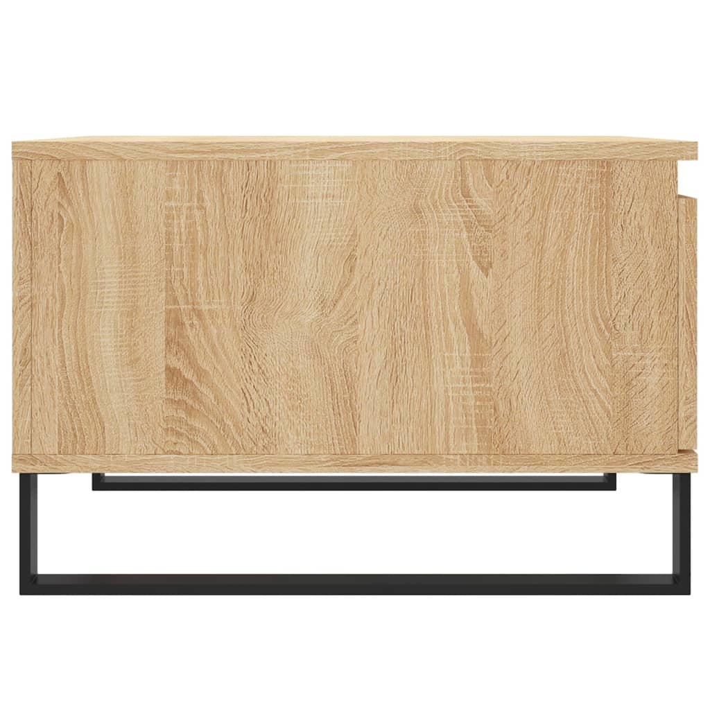 Table basse chêne sonoma 55x55x36,5 cm bois d'ingénierie - XIOS