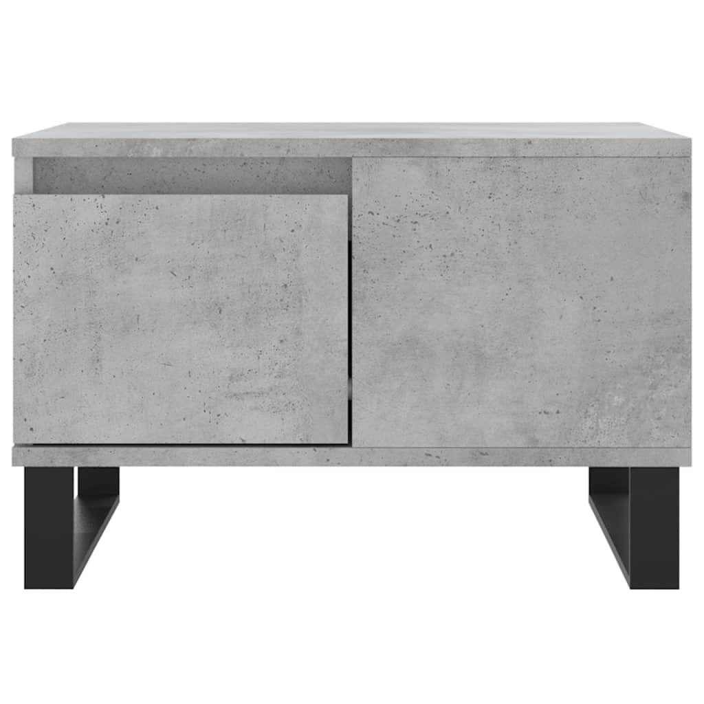 Table basse gris béton 55x55x36,5 cm bois d'ingénierie - XIOS