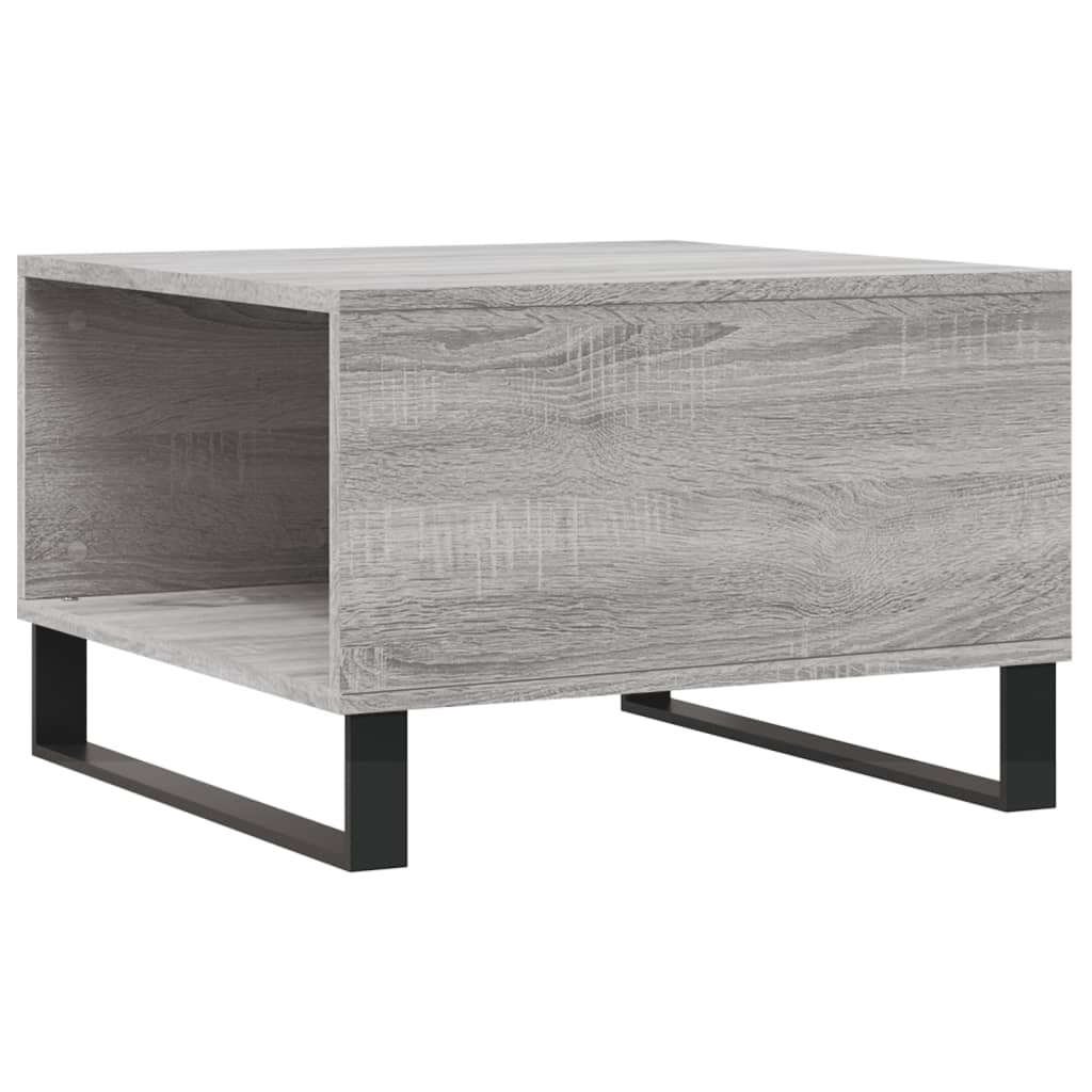 Table basse sonoma gris 55x55x36,5 cm bois d'ingénierie - XIOS