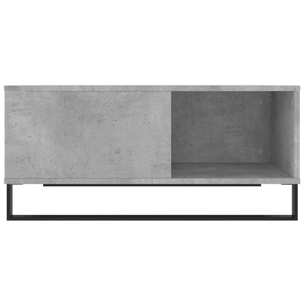 Table basse gris béton 80x80x36,5 cm bois d'ingénierie - XIOS