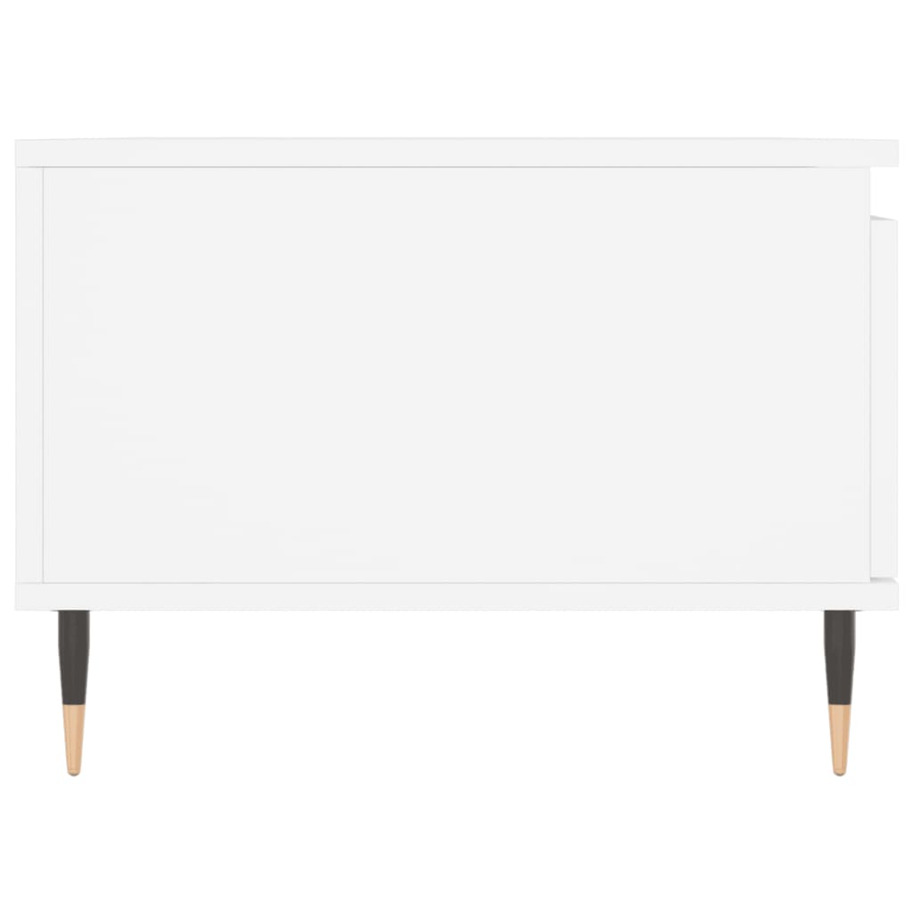 Table basse Blanc 90x50x36,5 cm Bois d'ingénierie - XIOS