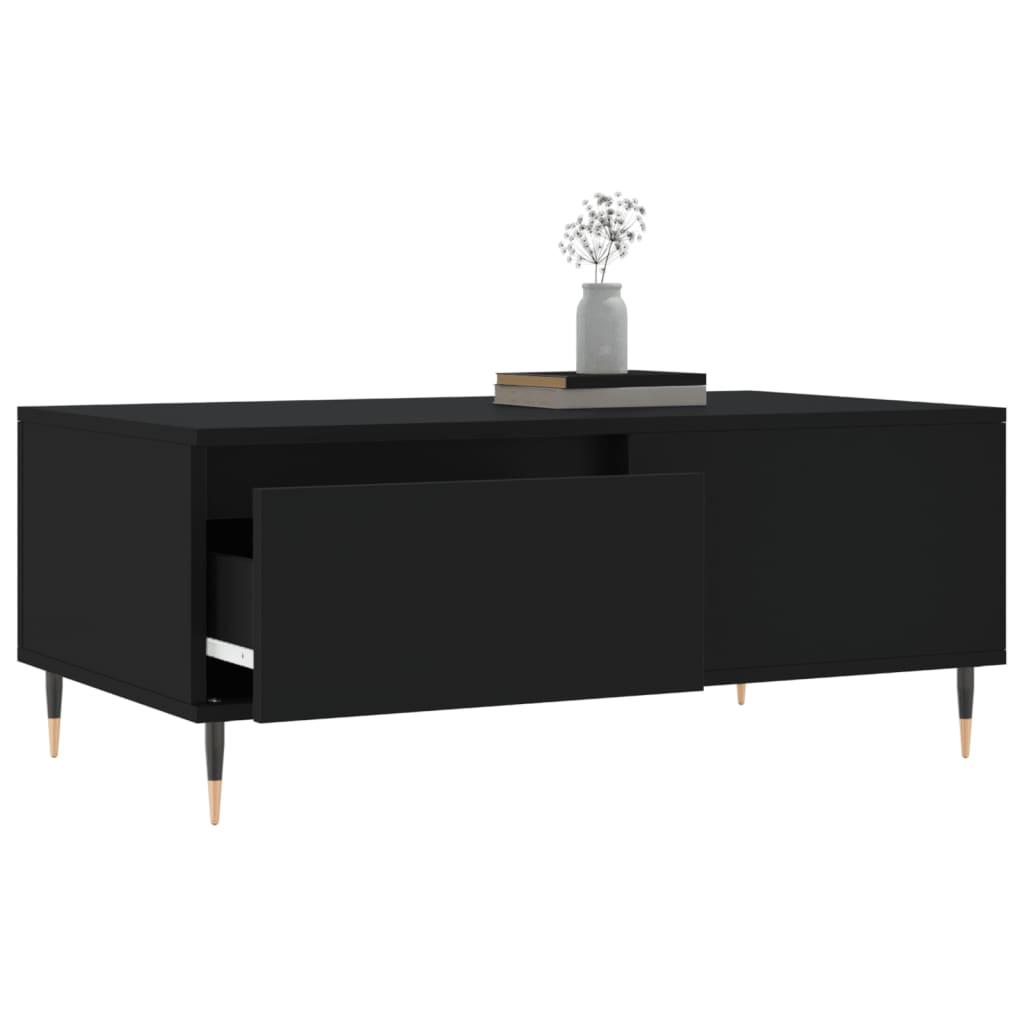 Table basse Noir 90x50x36,5 cm Bois d'ingénierie - XIOS