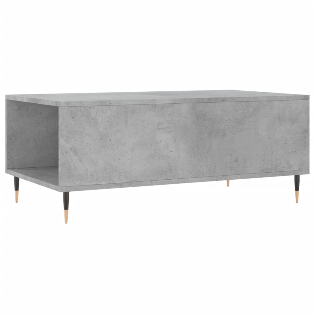 Table basse Gris béton 90x50x36,5 cm Bois d'ingénierie - XIOS