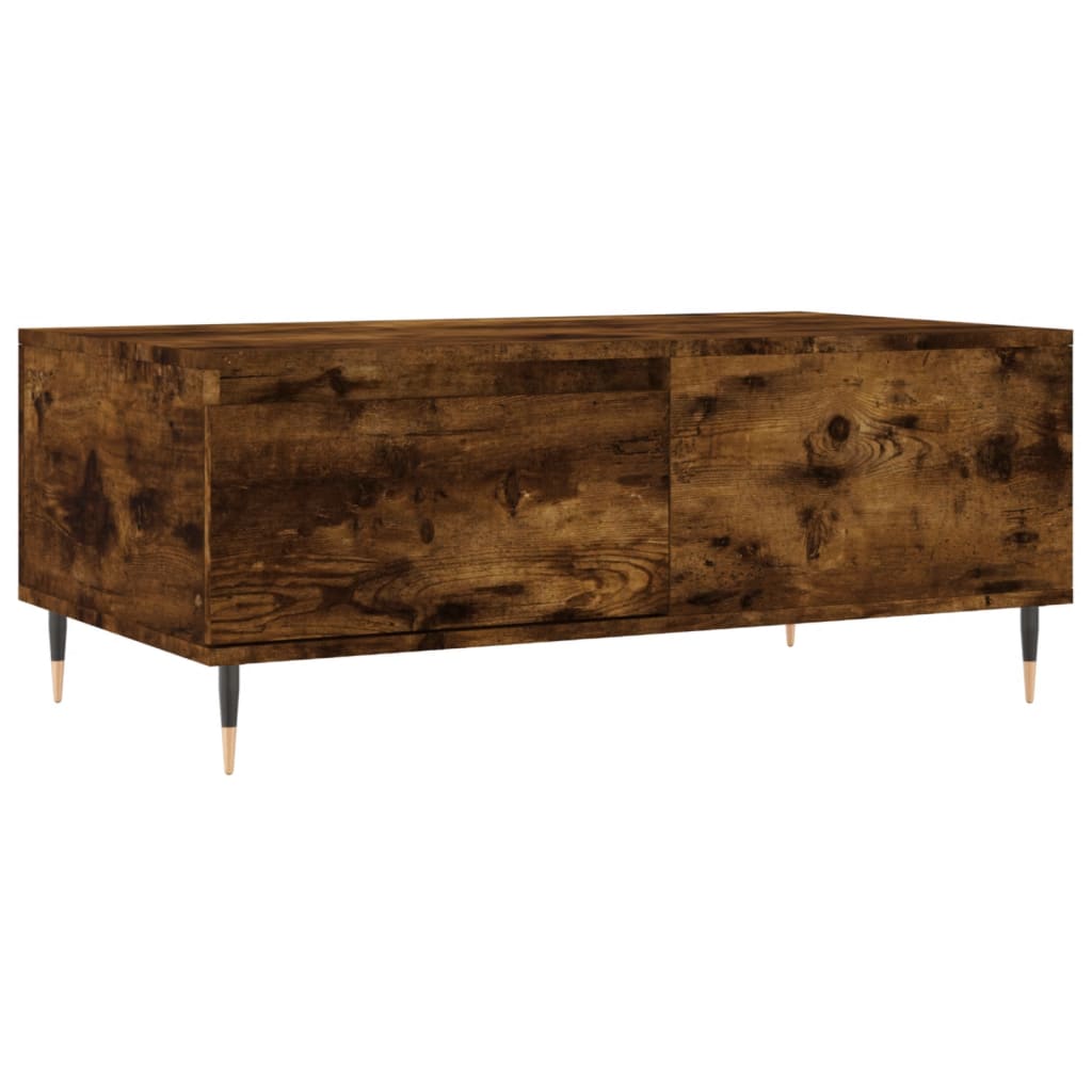 Table basse Chêne fumé 90x50x36,5 cm Bois d'ingénierie - XIOS