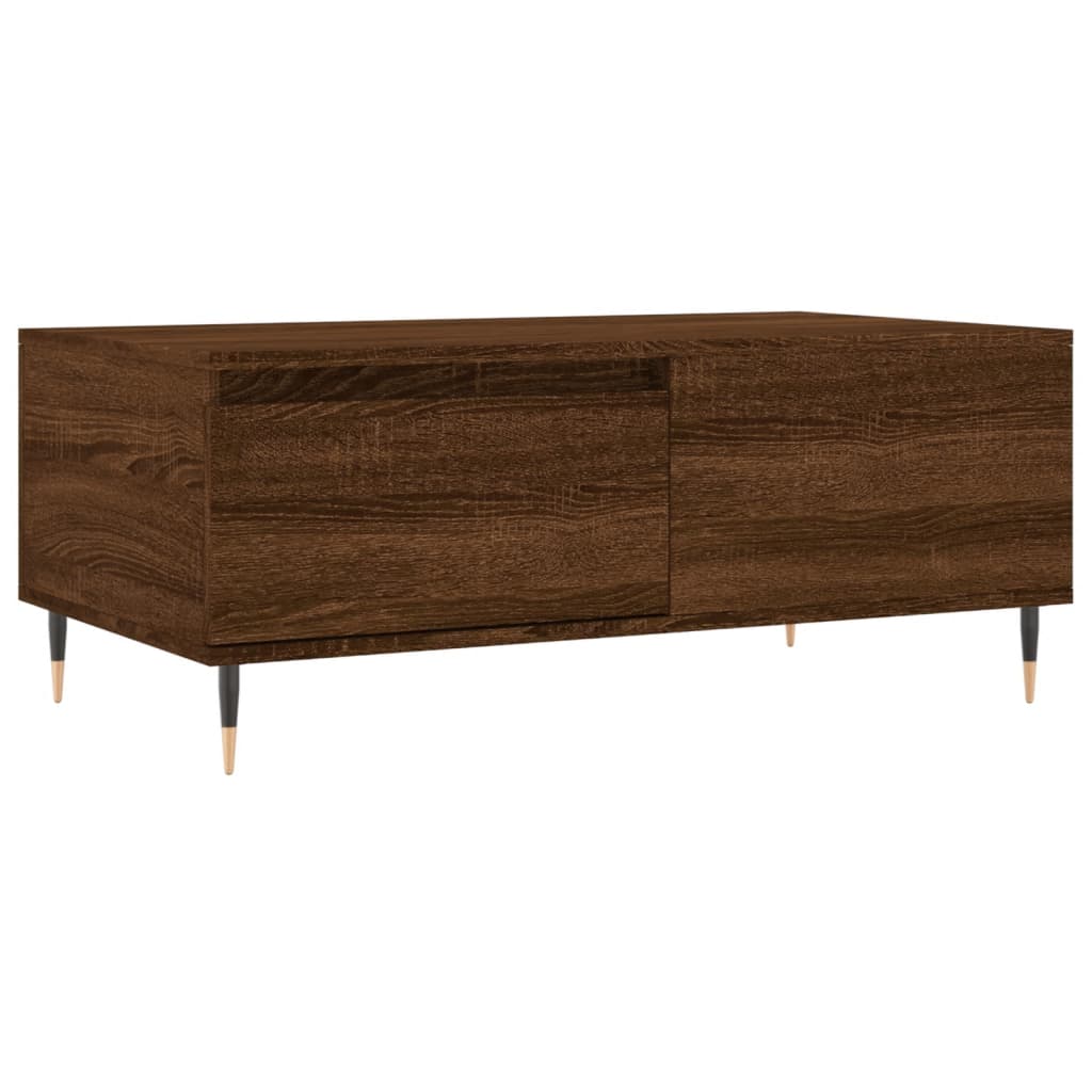 Table basse Chêne marron 90x50x36,5 cm Bois d'ingénierie - XIOS