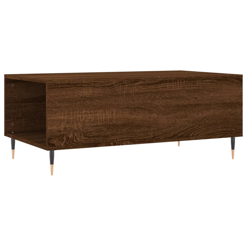 Table basse Chêne marron 90x50x36,5 cm Bois d'ingénierie - XIOS