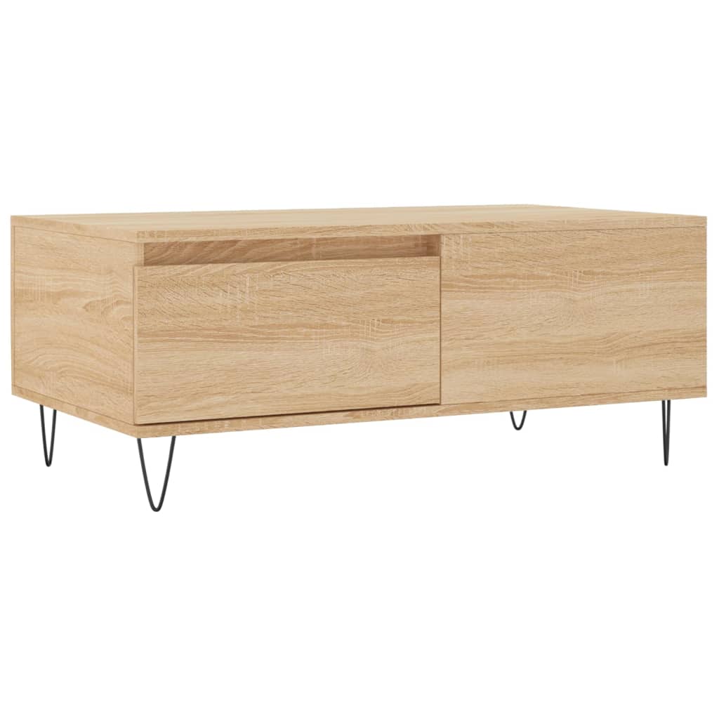 Table basse Chêne sonoma 90x50x36,5 cm Bois d'ingénierie - XIOS