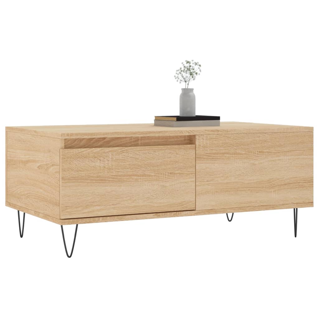 Table basse Chêne sonoma 90x50x36,5 cm Bois d'ingénierie - XIOS