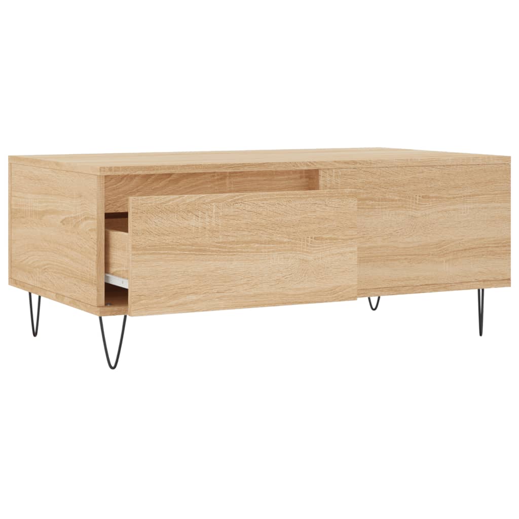 Table basse Chêne sonoma 90x50x36,5 cm Bois d'ingénierie - XIOS