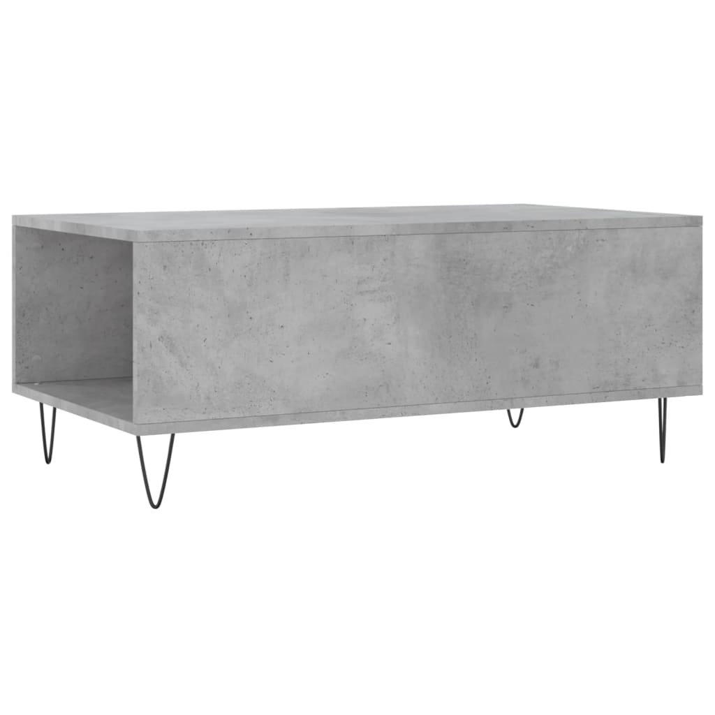 Table basse Gris béton 90x50x36,5 cm Bois d'ingénierie - XIOS