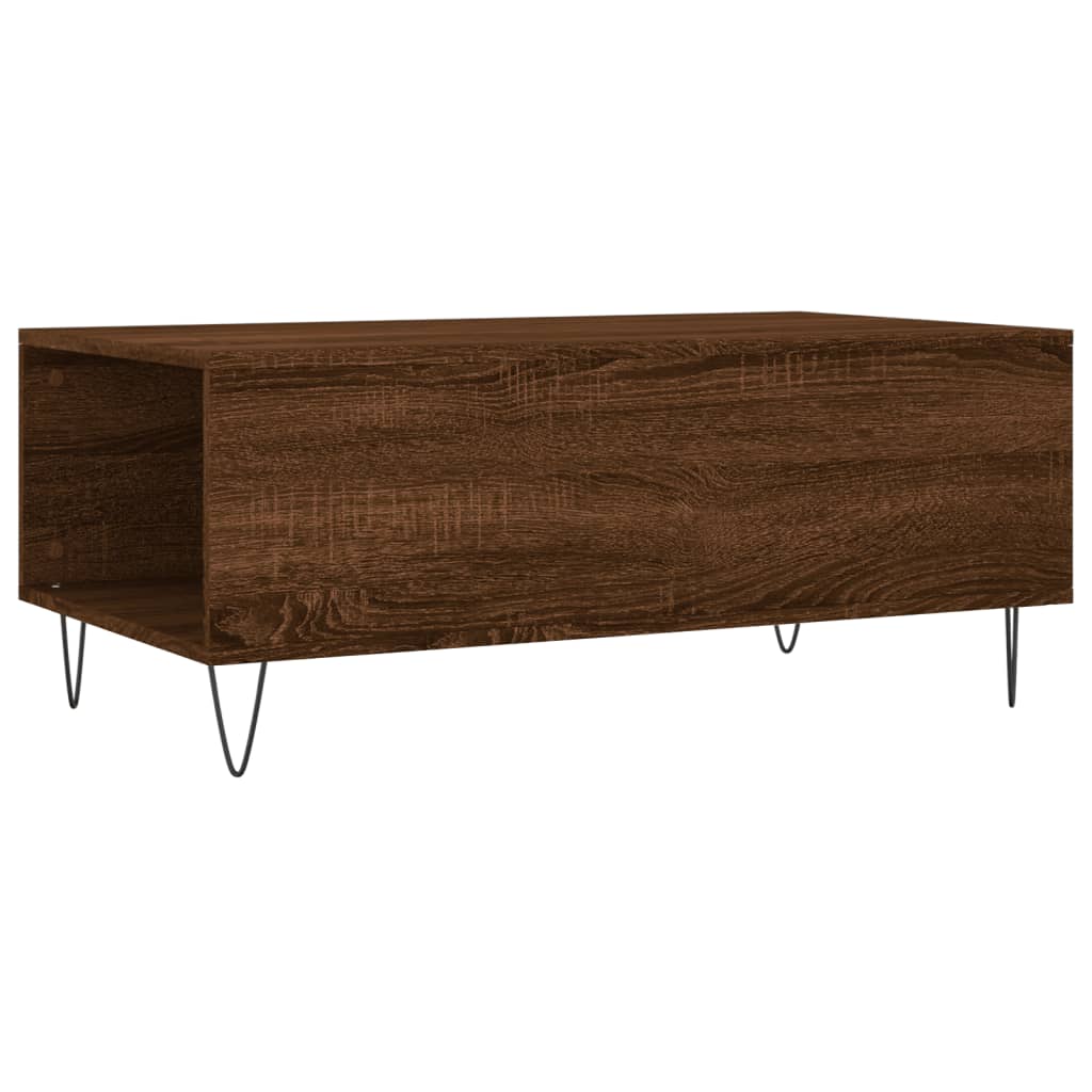 Table basse Chêne marron 90x50x36,5 cm Bois d'ingénierie - XIOS