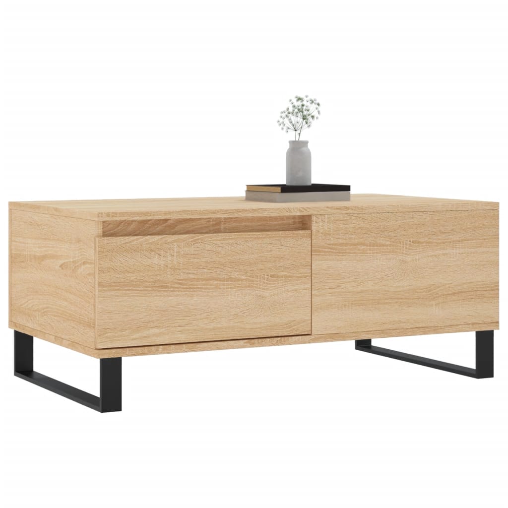 Table basse Chêne sonoma 90x50x36,5 cm Bois d'ingénierie - XIOS