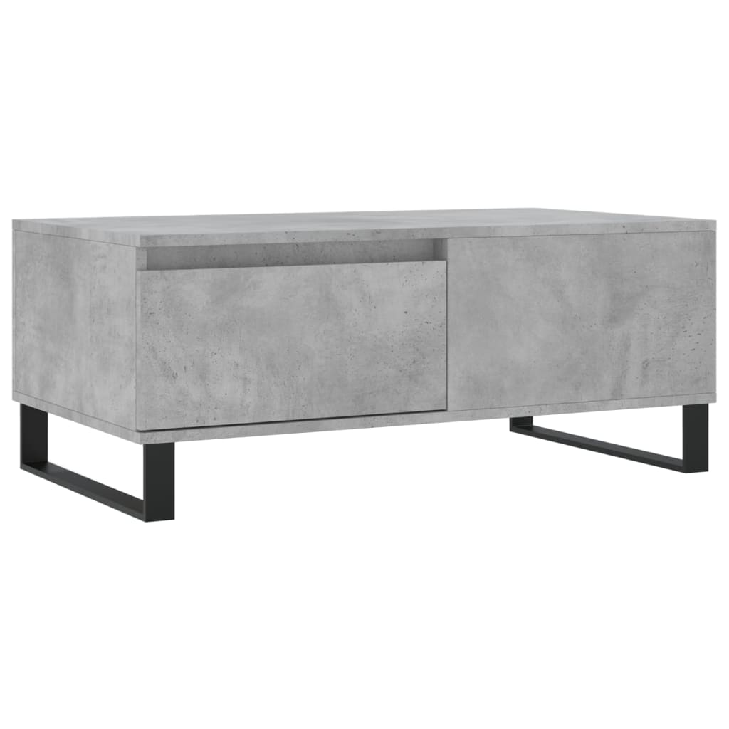 Table basse Gris béton 90x50x36,5 cm Bois d'ingénierie - XIOS