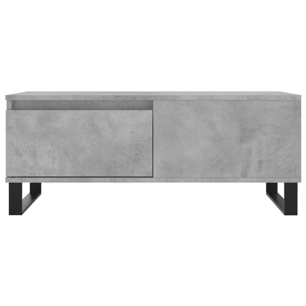 Table basse Gris béton 90x50x36,5 cm Bois d'ingénierie - XIOS
