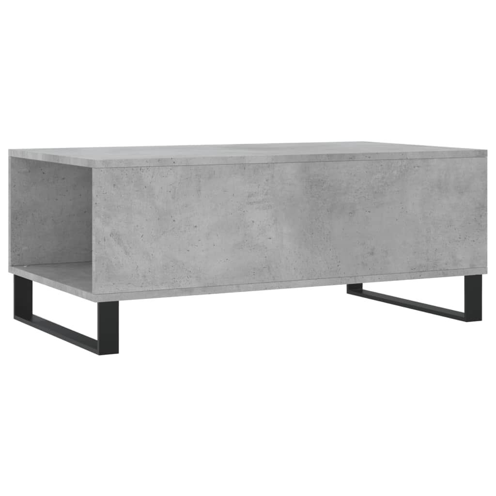 Table basse Gris béton 90x50x36,5 cm Bois d'ingénierie - XIOS