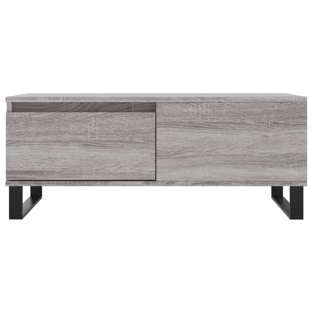 Table basse Sonoma gris 90x50x36,5 cm Bois d'ingénierie - XIOS