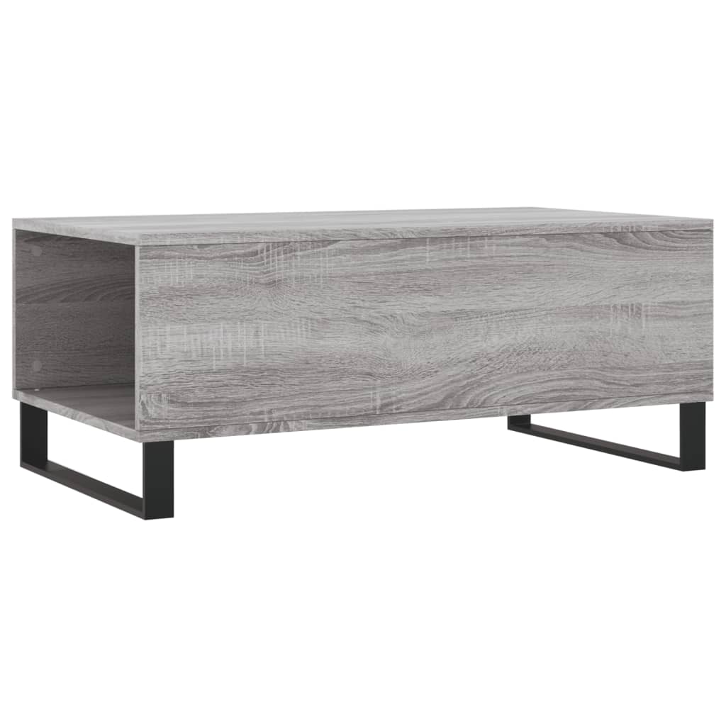 Table basse Sonoma gris 90x50x36,5 cm Bois d'ingénierie - XIOS